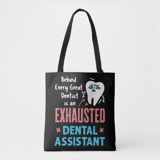 Uitgebreide Dental Assistant Funny Appreciation Tote Bag (Voorkant)