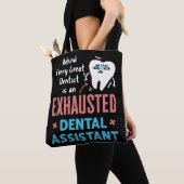Uitgebreide Dental Assistant Funny Appreciation Tote Bag (Dichtbij)