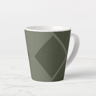 Uitgebreide Diamond Latte Mok in Moss Green