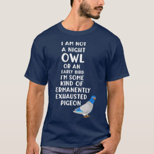 Uitgebreide duif altijd getild t-shirt