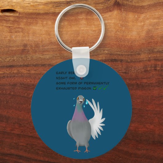 Uitgebreide duivensleutelring sleutelhanger (Voorkant)