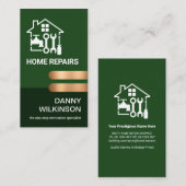 Uitgebreide Emerald Layer Bronze-tabs Visitekaartje (Voorkant / Achterkant)