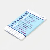 Uitgebreide erkenning van werknemers na de toekenn post-it® notes (Schuin)