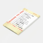 Uitgebreide erkenning van werknemers na de toekenn post-it® notes (Schuin)