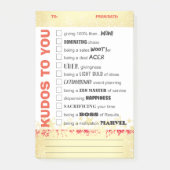 Uitgebreide erkenning van werknemers na de toekenn post-it® notes (Voorkant)