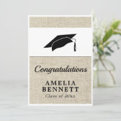 Uitgebreide felicitaties Afstuderen Afstuderen Pet Kaart (Staand voorkant)