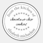 Uitgebreide gebarsten goederen ronde sticker (Voorkant)