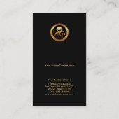 Uitgebreide Gold Afbeelding Lijst Modern Chauffeur Visitekaartje (Achterkant)