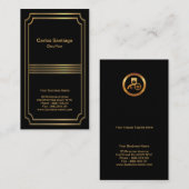 Uitgebreide Gold Afbeelding Lijst Modern Chauffeur Visitekaartje (Voorkant / Achterkant)
