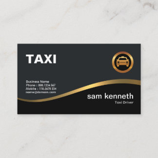 Uitgebreide Gold Wave Taxi-driver Visitekaartje