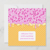 Uitgebreide Ice Cream Waffle zomerdatum (Achterkant)