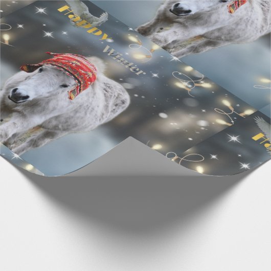 Uitgebreide IJslandse Winterhoiday Gift Wrap Cadeaupapier (Hoek)