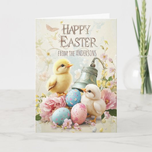 Uitgebreide kaart eieren kip gevouwen kaart (Voorkant)