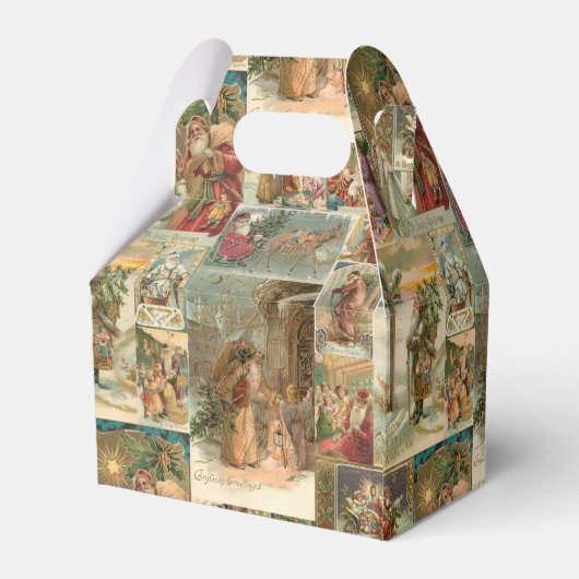 Uitgebreide  kerstbekkencollage bedankdoosjes (Achterkant)