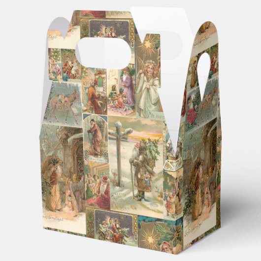 Uitgebreide  kerstbekkencollage bedankdoosjes (Geopend)