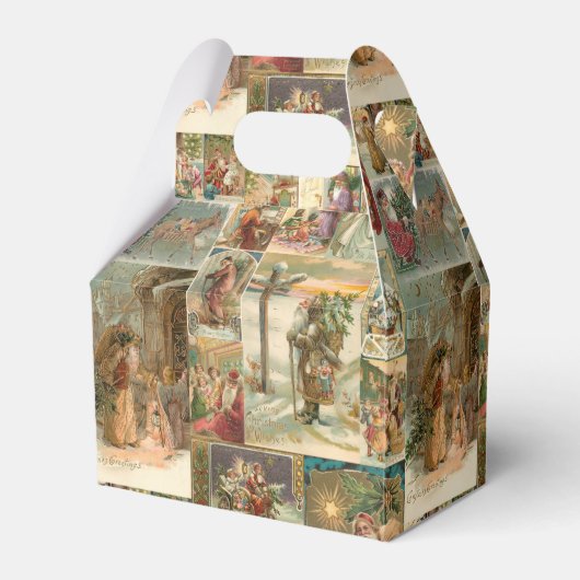 Uitgebreide kerstbekkencollage bedankdoosjes (Voorkant Zijde)