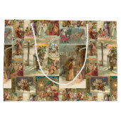 Uitgebreide kerstbekkencollage groot cadeauzakje (Achterkant)