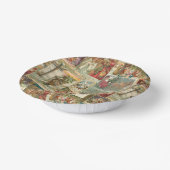 Uitgebreide  kerstbekkencollage papieren kommen (Gebogen)