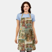 Uitgebreide  kerstbekkencollage schort (Gedragen)