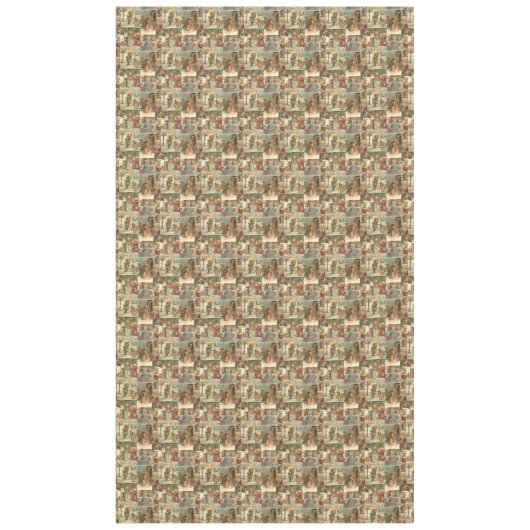 Uitgebreide  kerstbekkencollage tafelkleed (Voorkant)