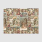 Uitgebreide  kerstbekkencollage tissuepapier (Voorkant)