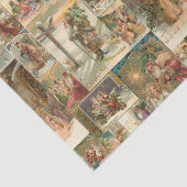 Uitgebreide  kerstbekkencollage tissuepapier (Detail)