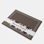 Uitgebreide keukenkatten Voedsel- en watermat Deurmat (Schuin)