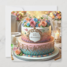 UITGEBREIDE KLEURRIJKE BLOEMIGE JUBILEA TAART