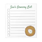 Uitgebreide lijst van traditionele kruideniersware notitieblok (Voorkant)