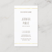 Uitgebreide, moderne design glamour met unieke vor visitekaartje (Achterkant)