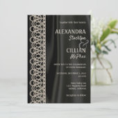 Uitgebreide parels en uitnodiging tot huwelijk (Staand voorkant)