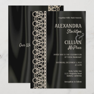 Uitgebreide parels en uitnodiging tot huwelijk