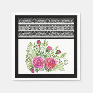 Uitgebreide patchwork, lappendeken servet