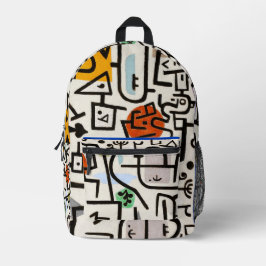 Uitgebreide poort bedrukte rugzak