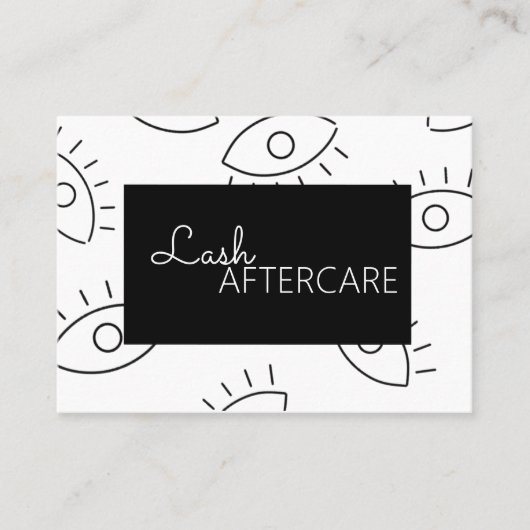 Uitgebreide programma's Aftercare card Visitekaartje (Voorkant)