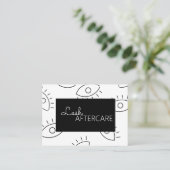 Uitgebreide programma's Aftercare card Visitekaartje (Staand voorkant)