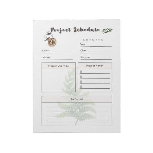 Uitgebreide projectsjabloon notitieblok (Linkerzijde)