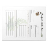 Uitgebreide projectsjabloon notitieblok (Voorkant)