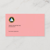 Uitgebreide Retro Pink Galore Business CEO Visitekaartje (Achterkant)