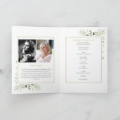 Uitgebreide rouwkaart met groene beplanting programma (Binnen)