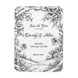 Uitgebreide rustieke bloemen magneet