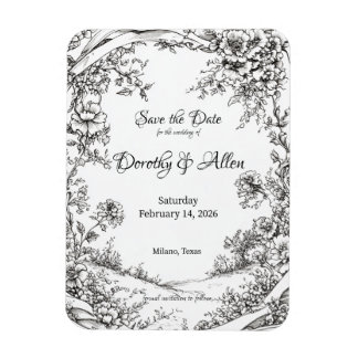 Uitgebreide rustieke bloemen magneet