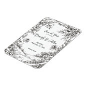 Uitgebreide rustieke bloemen magneet (Linkerzijde)