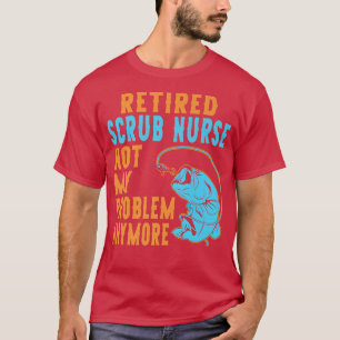 Uitgebreide scrub Verpleegster Vist Lover Retireme T-shirt