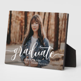 Uitgebreide smaak EDITABLE COLOOR Afstuderen Plaqu Fotoplaat