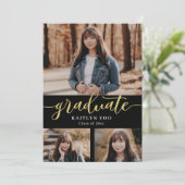 Uitgebreide smaak Editable Color Afstuderen Invita Kaart (Staand voorkant)