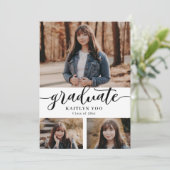 Uitgebreide smaak Editable Color Afstuderen Invita Kaart (Staand voorkant)