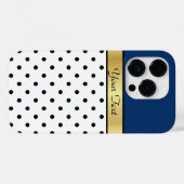 Uitgebreide sodoliet blauwe witte en zwarte pooldo Case-Mate iPhone case (Achterkant (horizontaal))