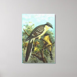 Uitgebreide spotprenten op cuckoo-vogelcanvas afdr canvas afdruk