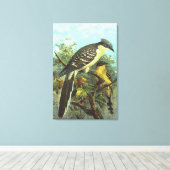Uitgebreide spotprenten op cuckoo-vogelcanvas afdr canvas afdruk (Insitu (Houten vloer))